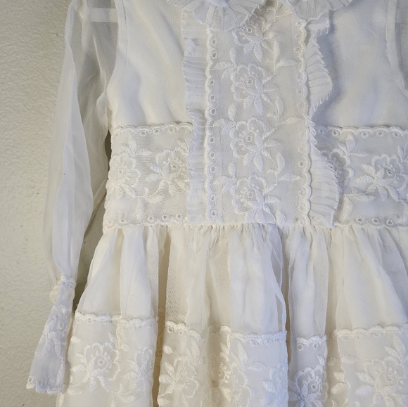 VINTAGE HANDMADE Dress size 4/5 - Picture 5 of 8